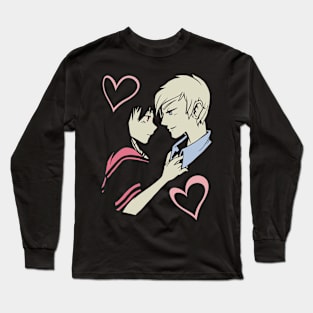 Romantic Lovers Couple Hearts Anime Cartoon Girlfriend Gift Long Sleeve T-Shirt